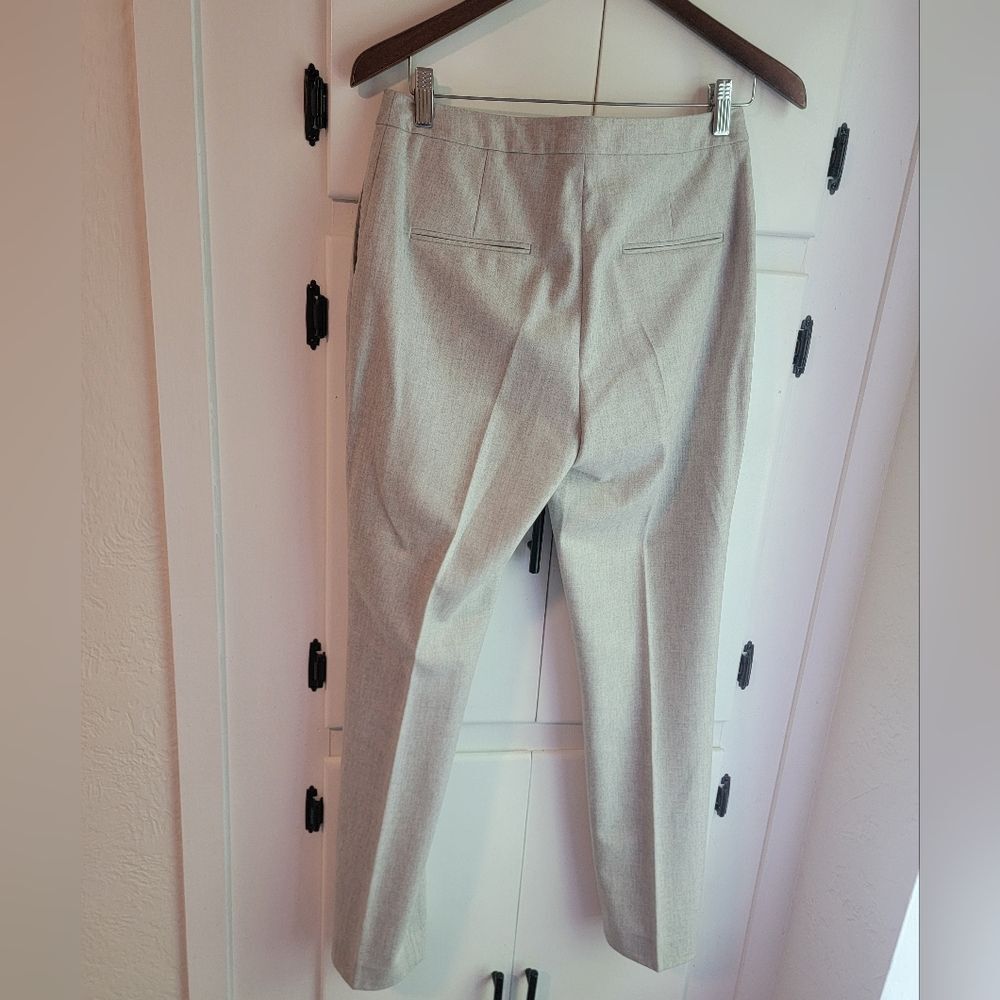 Reiss Slim Leg Wool Light Gray Career Trouser Pant 6 - Picture 2 of 4